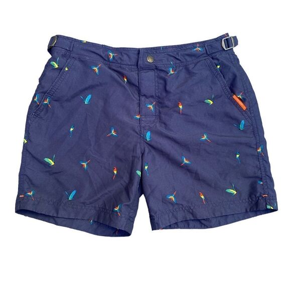 🦜 Superdry Men’s Parrot Swim Shorts Sz S 💣 Tropic Thunder‎ Vibes • Lined • - Picture 1 of 5